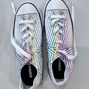 NWOT Converse All Star Rainbow Sneakers Kids Size 2